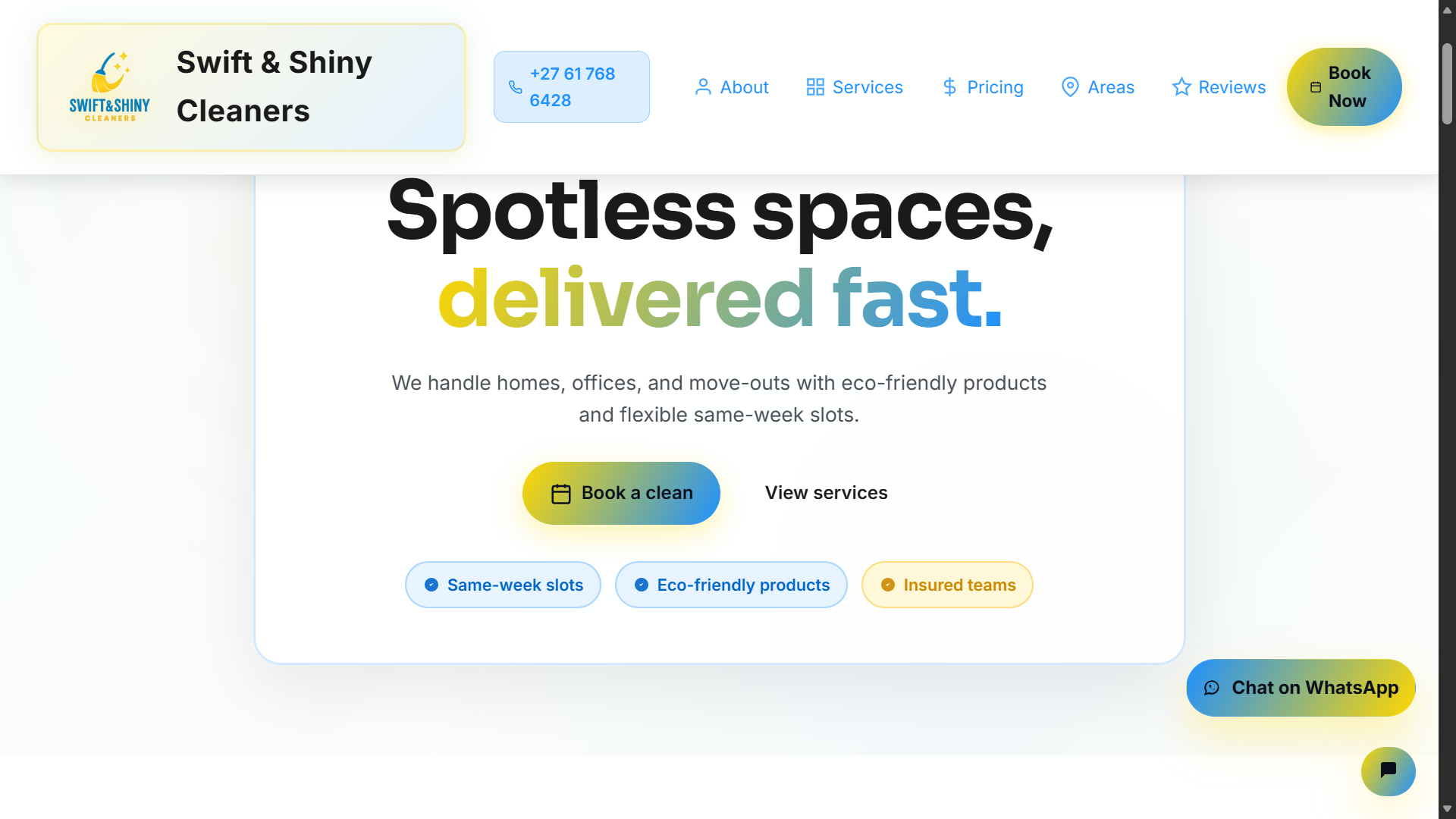 Swift & Shiny Cleaners